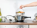Dampfgareinsatz-Set für Schnellkochtöpfe 4-teilig aus Edelstahl